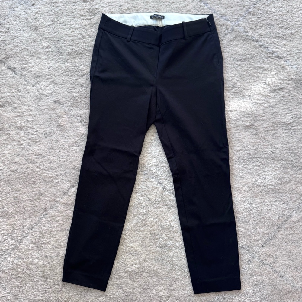 J. Crew Mercantile Black Slim Fit Ankle Length Twill Panks